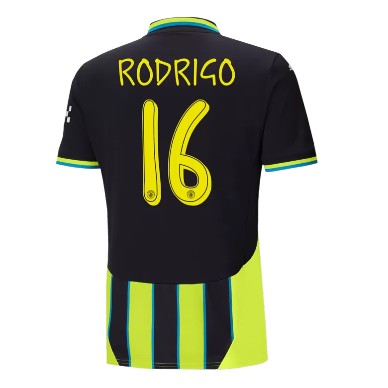 RODRIGO #16 Manchester City Soccer Jersey Away Custom Shirt 2024/25 - UCL - bestsoccerstore