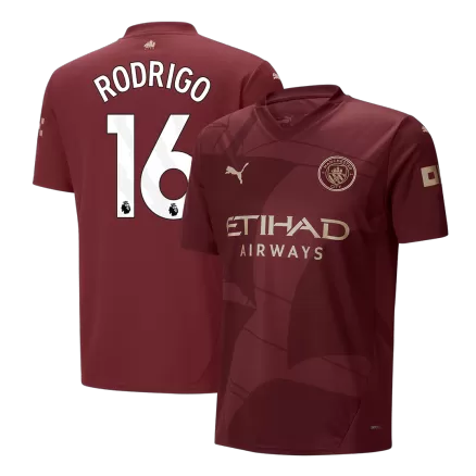 RODRIGO #16 Manchester City Soccer Jersey Third Away Custom Shirt 2024/25 - bestsoccerstore