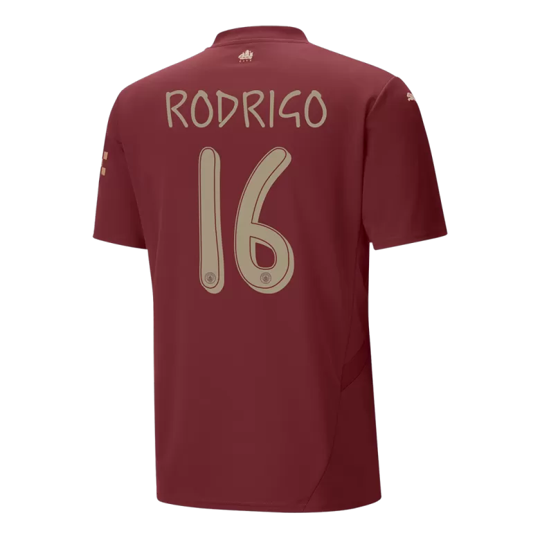 RODRIGO #16 Manchester City Soccer Jersey Third Away Custom Shirt 2024/25 - UCL - bestsoccerstore