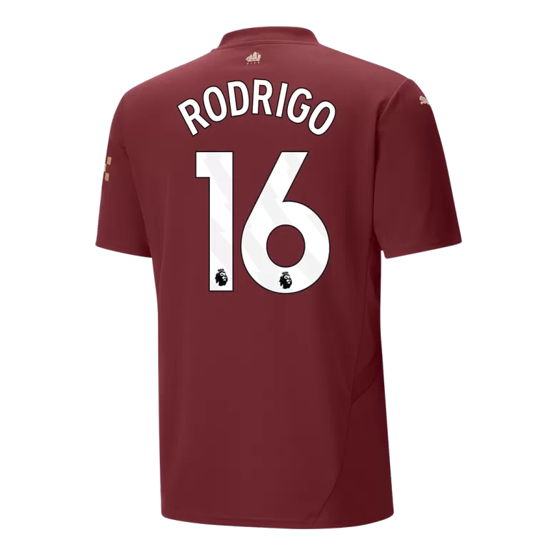 RODRIGO #16 Manchester City Soccer Jersey Third Away Custom Shirt 2024/25 - bestsoccerstore