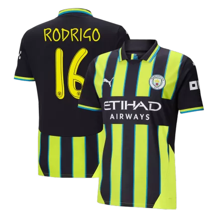 RODRIGO #16 Manchester City Soccer Jersey Away Custom Shirt 2024/25 - UCL - bestsoccerstore