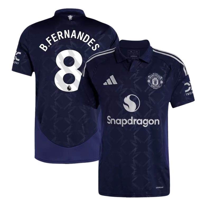 B.FERNANDES #8 Manchester United Soccer Jersey Away Custom Shirt 2024/25 - bestsoccerstore