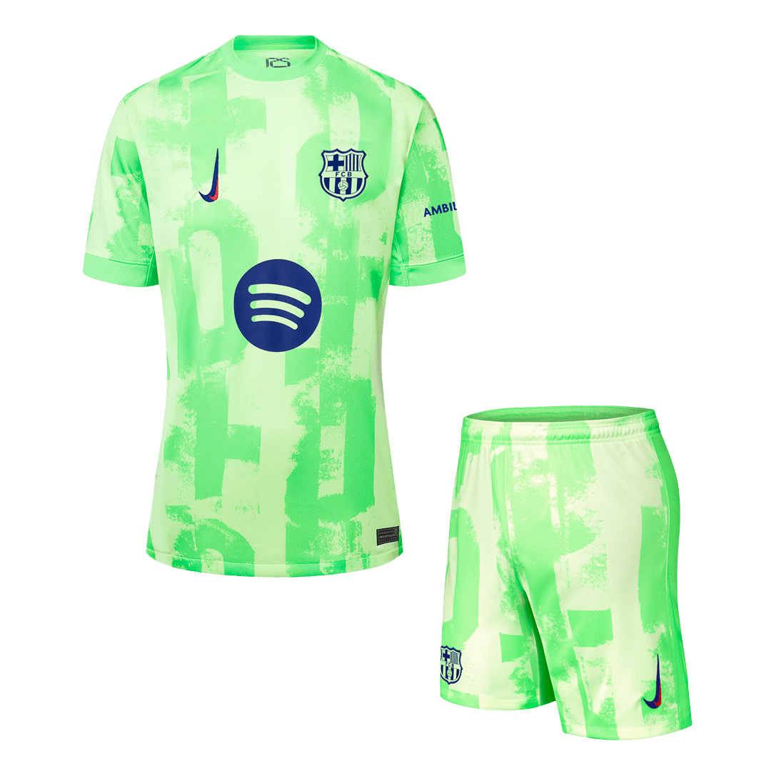 Barcelona Third Away Soccer Uniform Kits Spotify Logo Without Text - bestsoccerstore