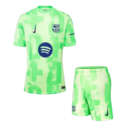 Barcelona Third Away Soccer Uniform Kits 2024/25 Spotify Logo Without Text - bestsoccerstore