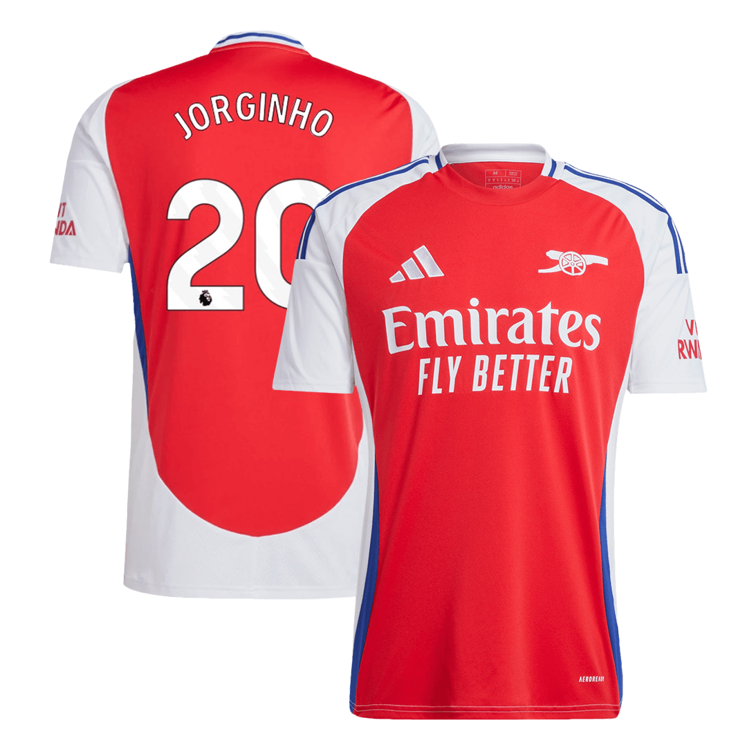 Arsenal Jersey Custom JORGINHO #20 Soccer Jersey Home - bestsoccerstore