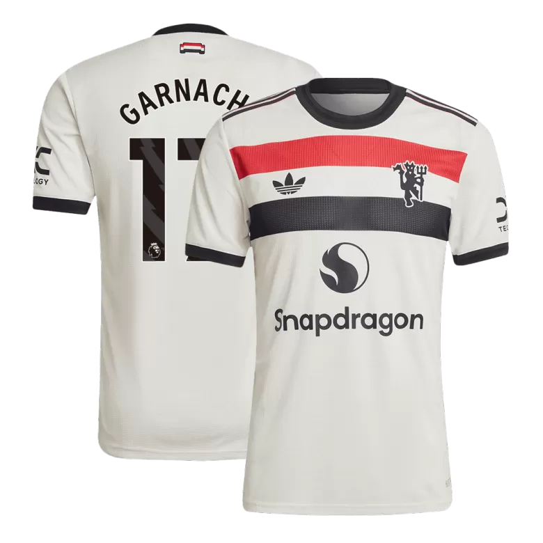 Authentic GARNACHO #17 Soccer Jersey Manchester United Third Away Shirt 2024/25 - bestsoccerstore