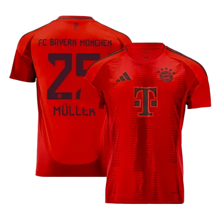 MÜLLER #25 Bayern Munich Soccer Jersey Home Custom Shirt 2024/25 - bestsoccerstore