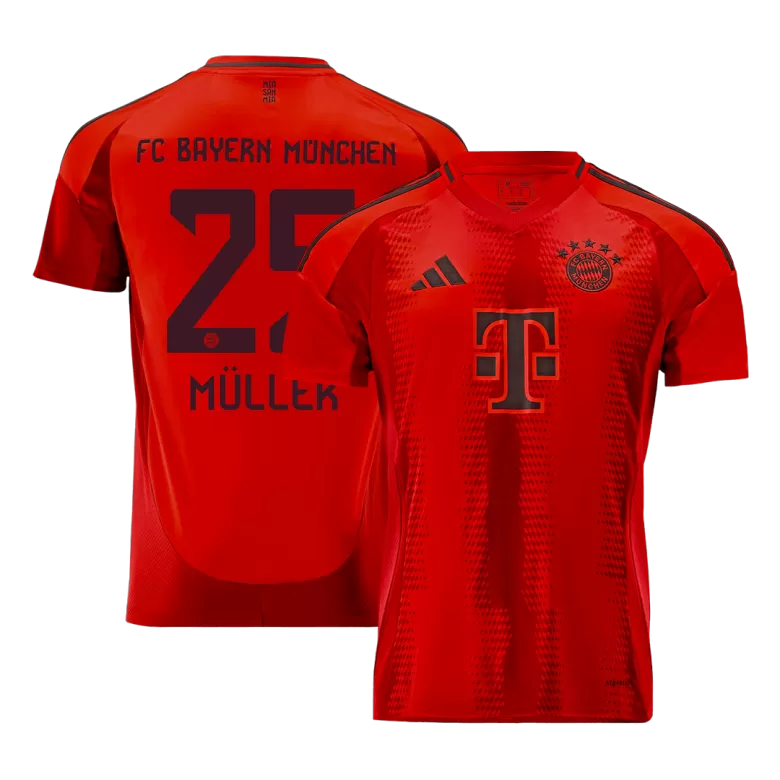 MÜLLER #25 Bayern Munich Soccer Jersey Home Custom Shirt 2024/25 - bestsoccerstore