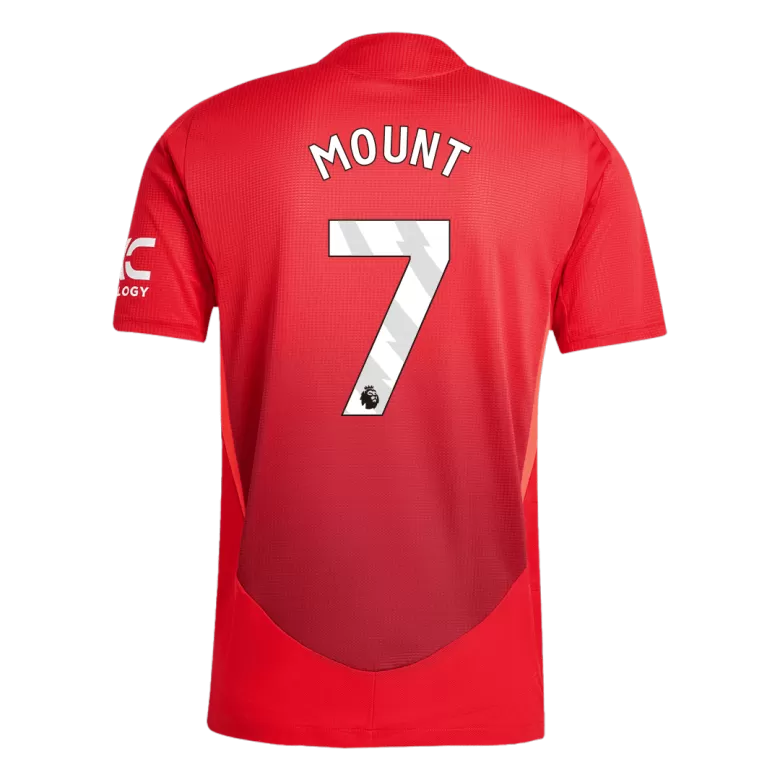 Authentic MOUNT #7 Soccer Jersey Manchester United Home Shirt 2024/25 - bestsoccerstore