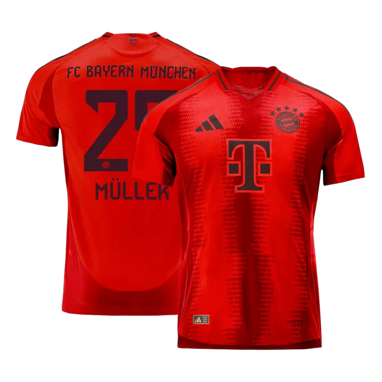 Authentic MÜLLER #25 Soccer Jersey Bayern Munich Home Shirt 2024/25 - bestsoccerstore