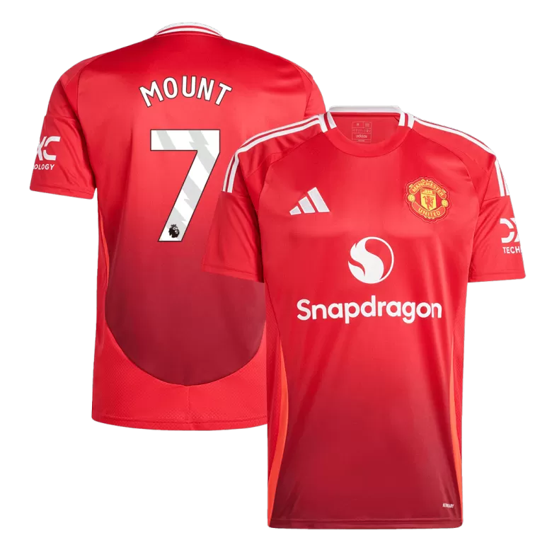 Manchester United Jersey Custom MOUNT #7 Soccer Jersey Home 2024/25 - bestsoccerstore