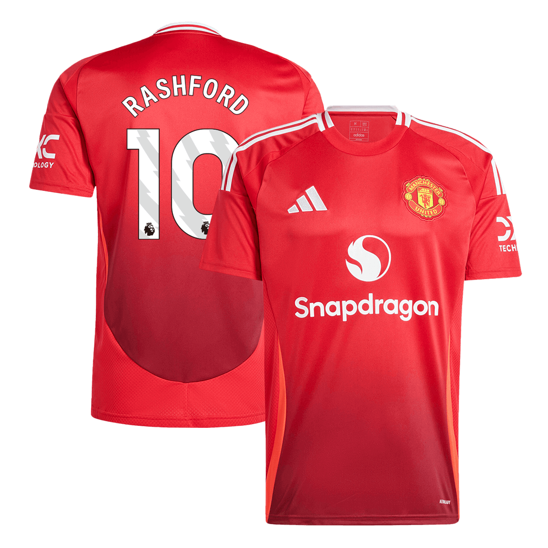 Manchester United Jersey Custom RASHFORD #10 Soccer Jersey Home - bestsoccerstore