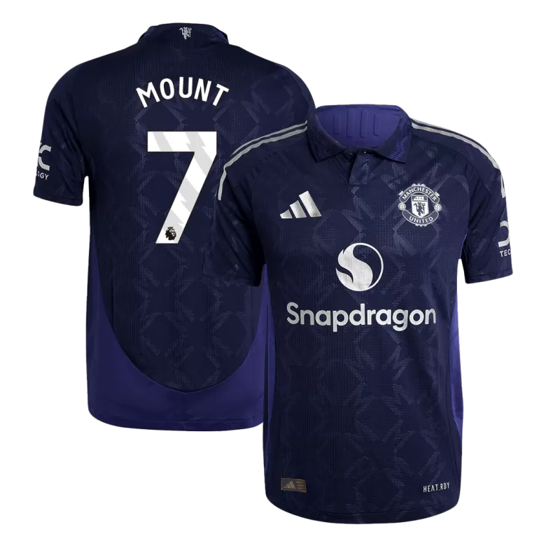 Authentic MOUNT #7 Soccer Jersey Manchester United Away Shirt 2024/25 - bestsoccerstore