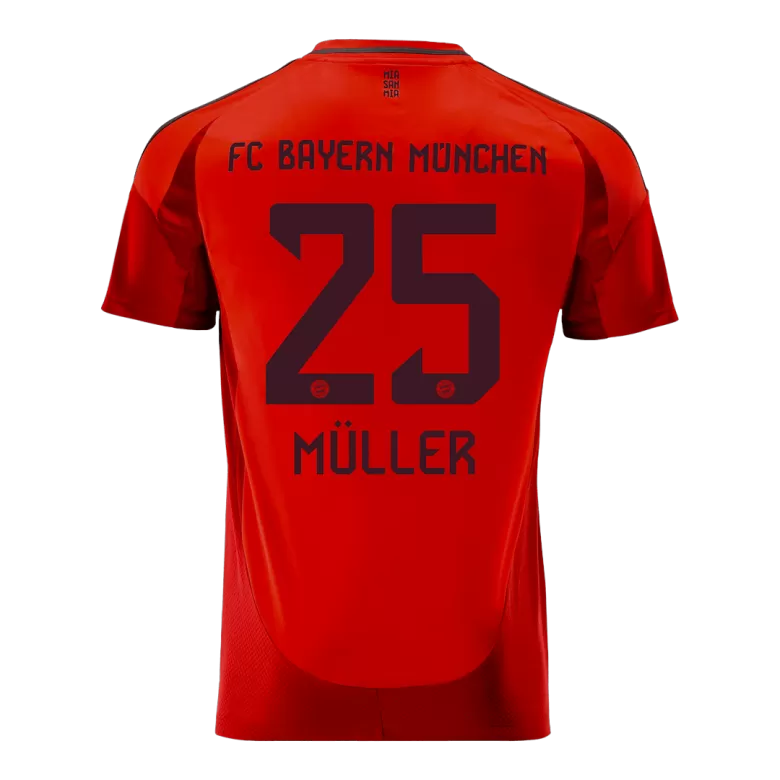 MÜLLER #25 Bayern Munich Soccer Jersey Home Custom Shirt 2024/25 - bestsoccerstore