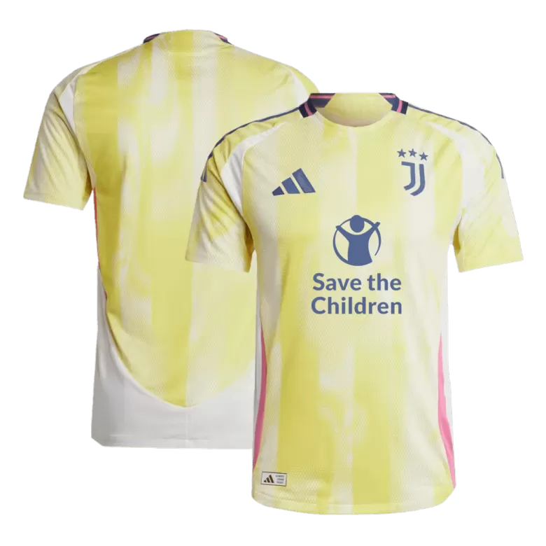 Authentic Soccer Jersey Juventus Away Shirt 2024/25 Save The Children Sponsor - bestsoccerstore