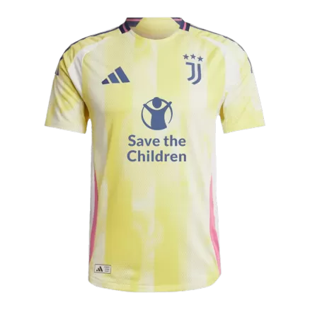 Authentic Soccer Jersey Juventus Away Shirt 2024/25 Save The Children Sponsor - bestsoccerstore