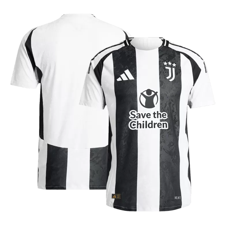 Authentic Soccer Jersey Juventus Home Shirt 2024/25 Save The Children Sponsor - bestsoccerstore