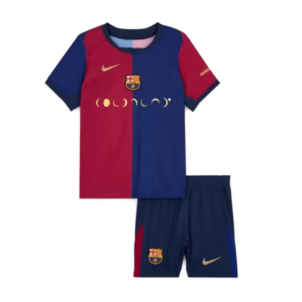 Kids Barcelona Custom Home Soccer Kits 2024/25 - bestsoccerstore