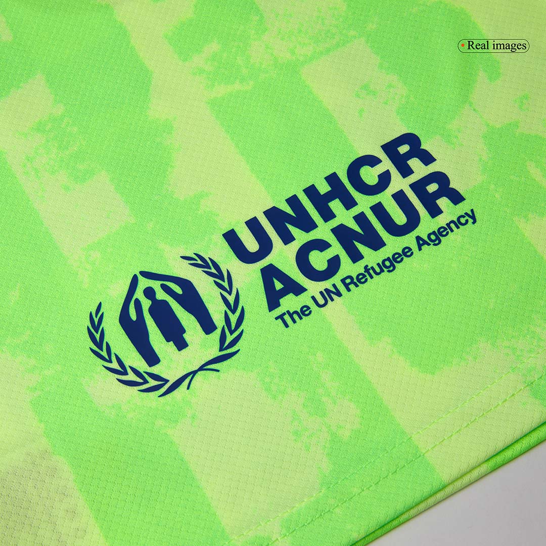 Kids Barcelona Custom Third Away Soccer Kits UCL Spotify Logo Without Text - bestsoccerstore