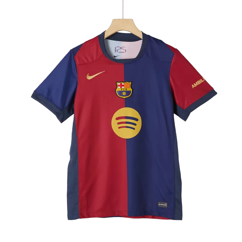 Barcelona Home Soccer Jersey 2024/25 - Spotify Logo Without Text - bestsoccerstore