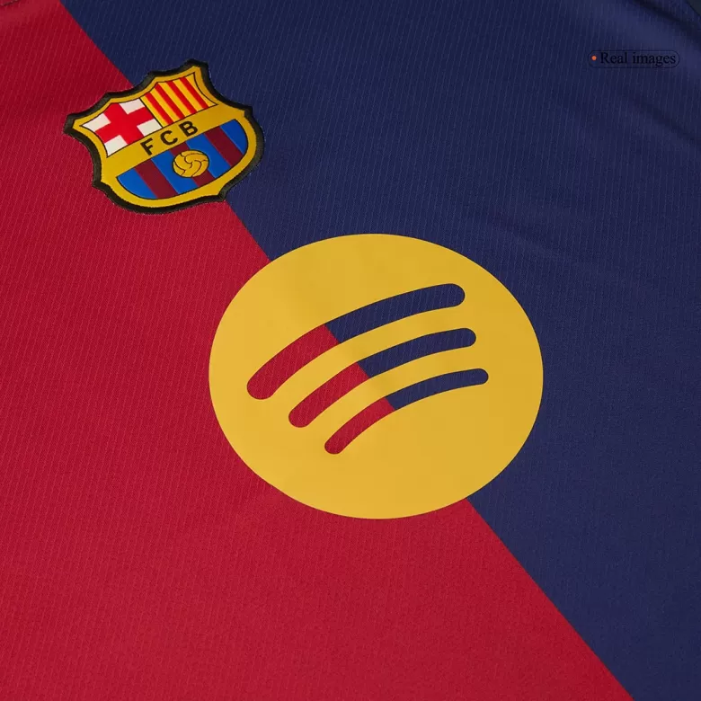 Barcelona Home Soccer Jersey 2024/25 - Spotify Logo Without Text - bestsoccerstore