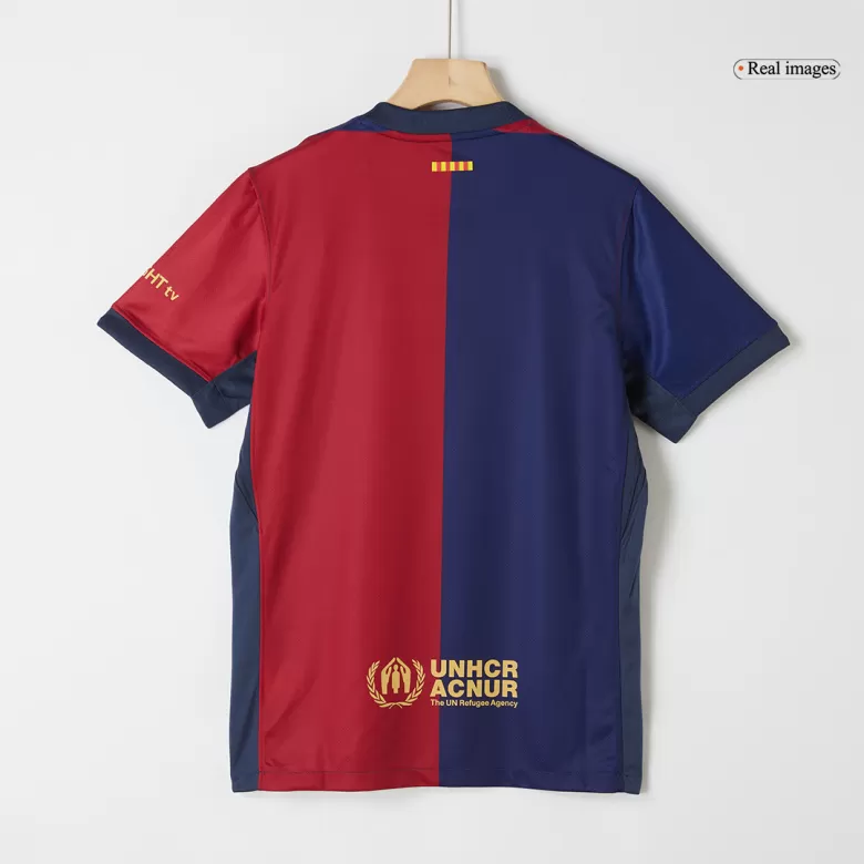 Barcelona Home Soccer Jersey 2024/25 - Spotify Logo Without Text - bestsoccerstore