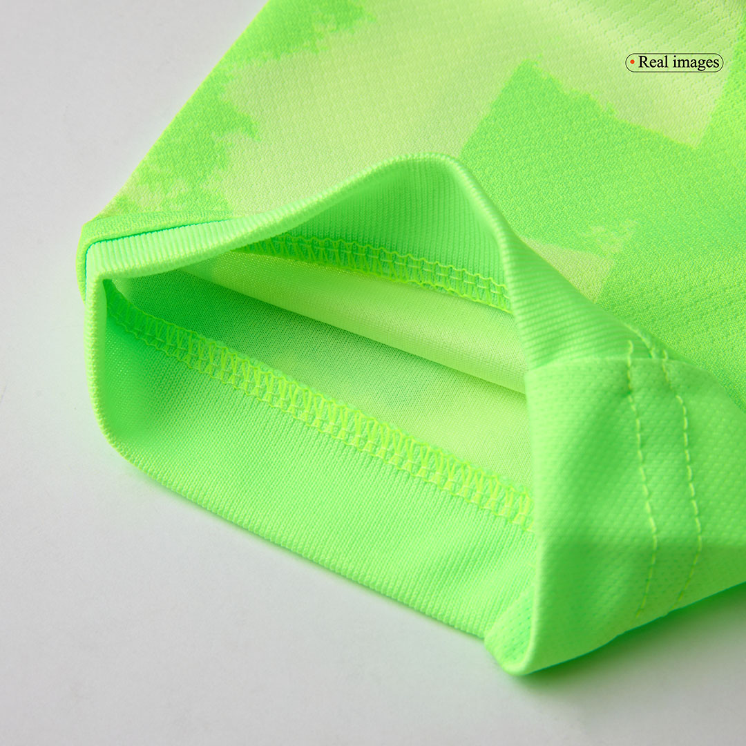 Kids Barcelona Custom Third Away Soccer Kits UCL Spotify Logo Without Text - bestsoccerstore