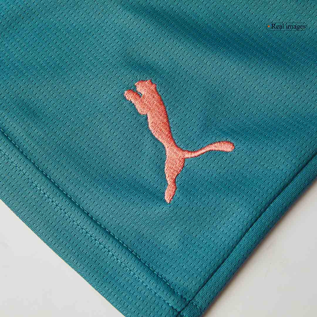 Manchester City Soccer Shorts Custom Fourth Away UCL - bestsoccerstore