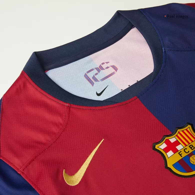 Barcelona Jersey Custom Soccer Jersey Home 2024/25 - 125th Anniversary (Spotify Logo Without Text) - bestsoccerstore