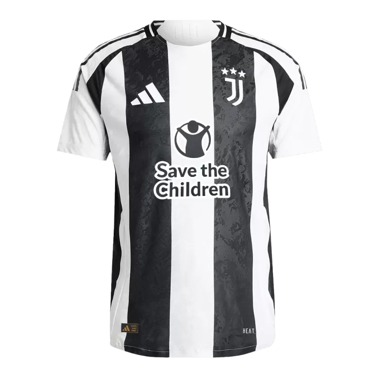 Authentic Soccer Jersey Juventus Home Shirt 2024/25 Save The Children Sponsor - bestsoccerstore