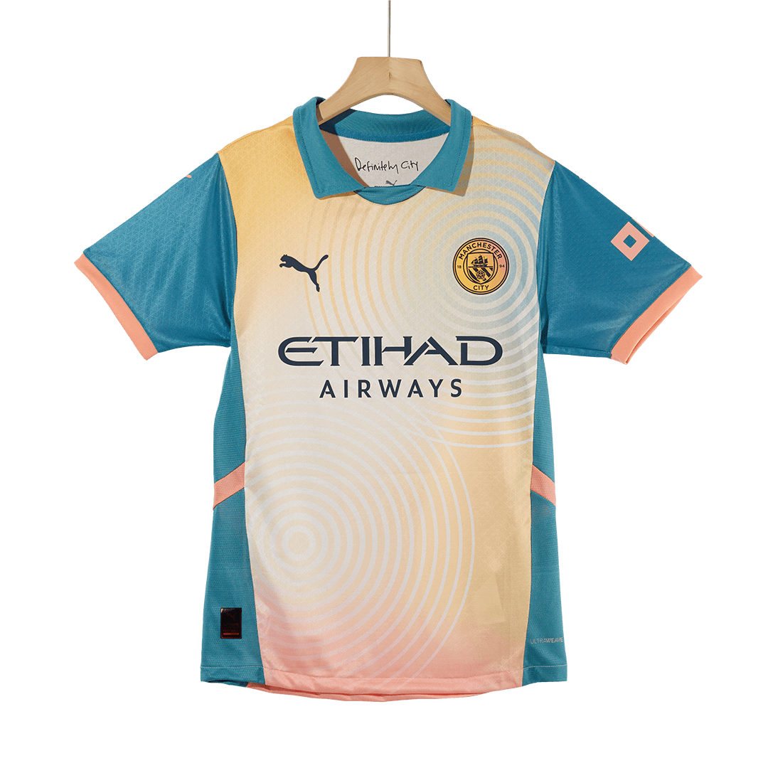 Authentic 'Definitely City' Soccer Jersey Manchester City Fourth Away Shirt - UCL - bestsoccerstore