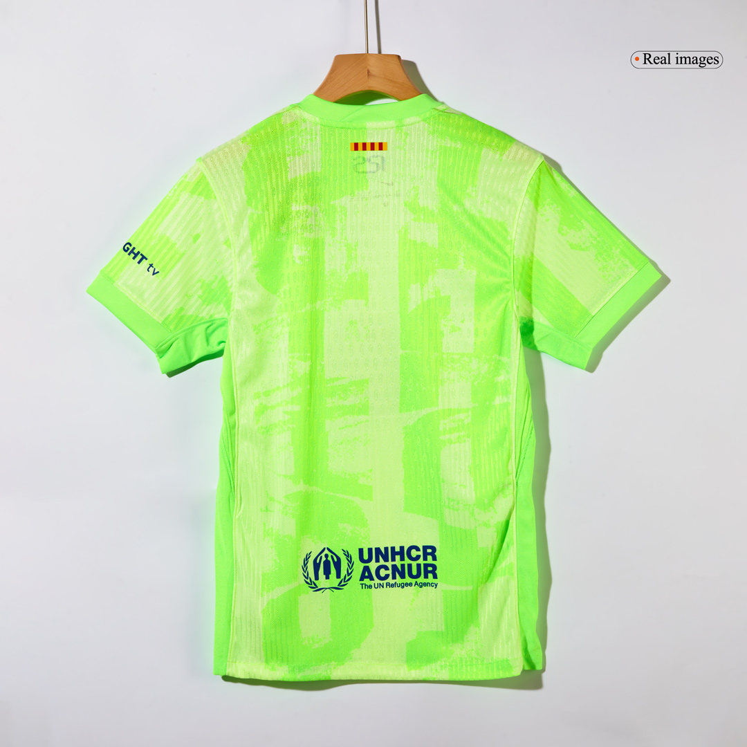 Barcelona Third Away Custom Player Version Soccer Jersey - Spotify Logo Without Text - bestsoccerstore