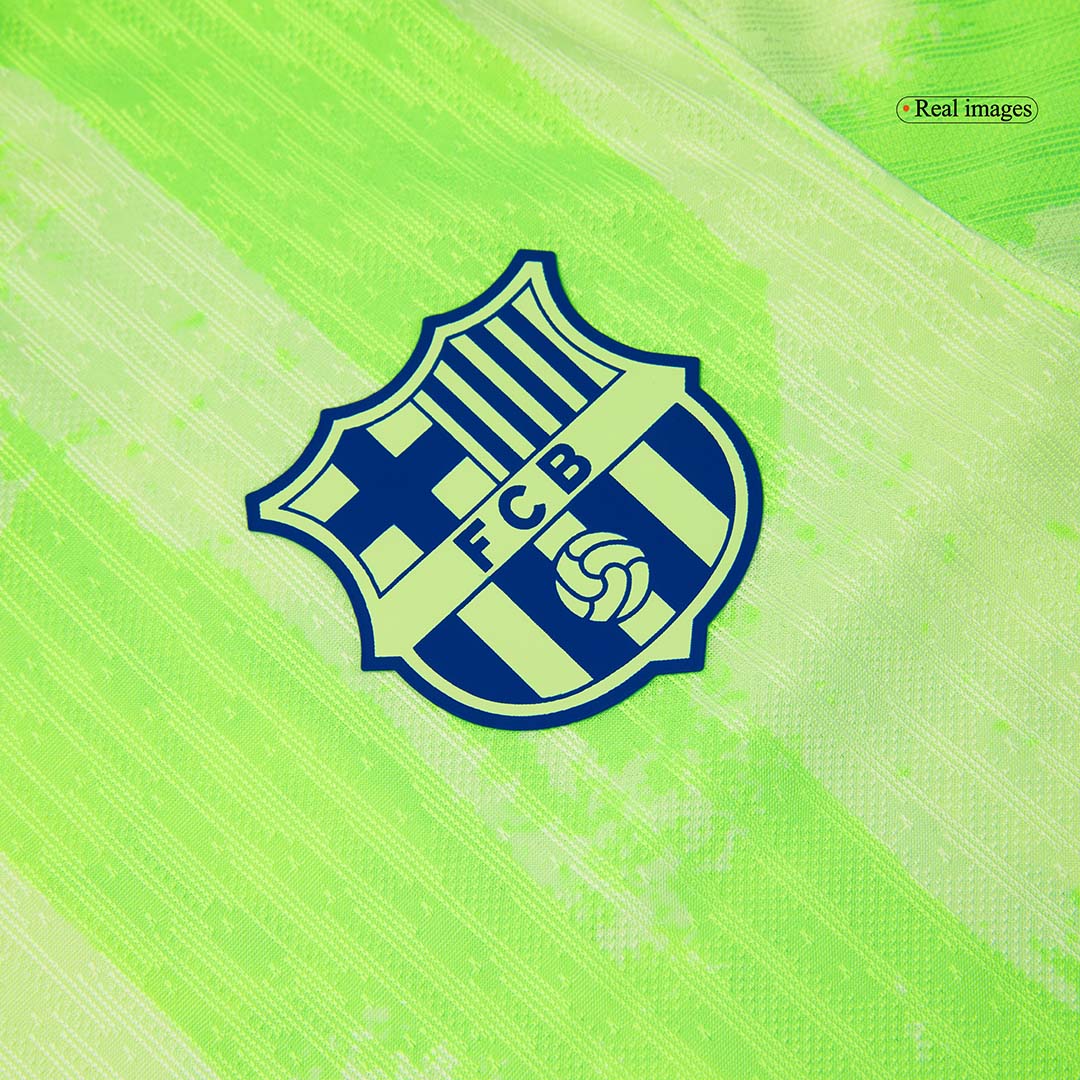 Barcelona Third Away Custom Player Version Soccer Jersey - Spotify Logo Without Text - bestsoccerstore