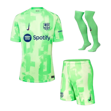 Barcelona Third Away Custom Full Soccer Kit 2024/25 - UCL - bestsoccerstore