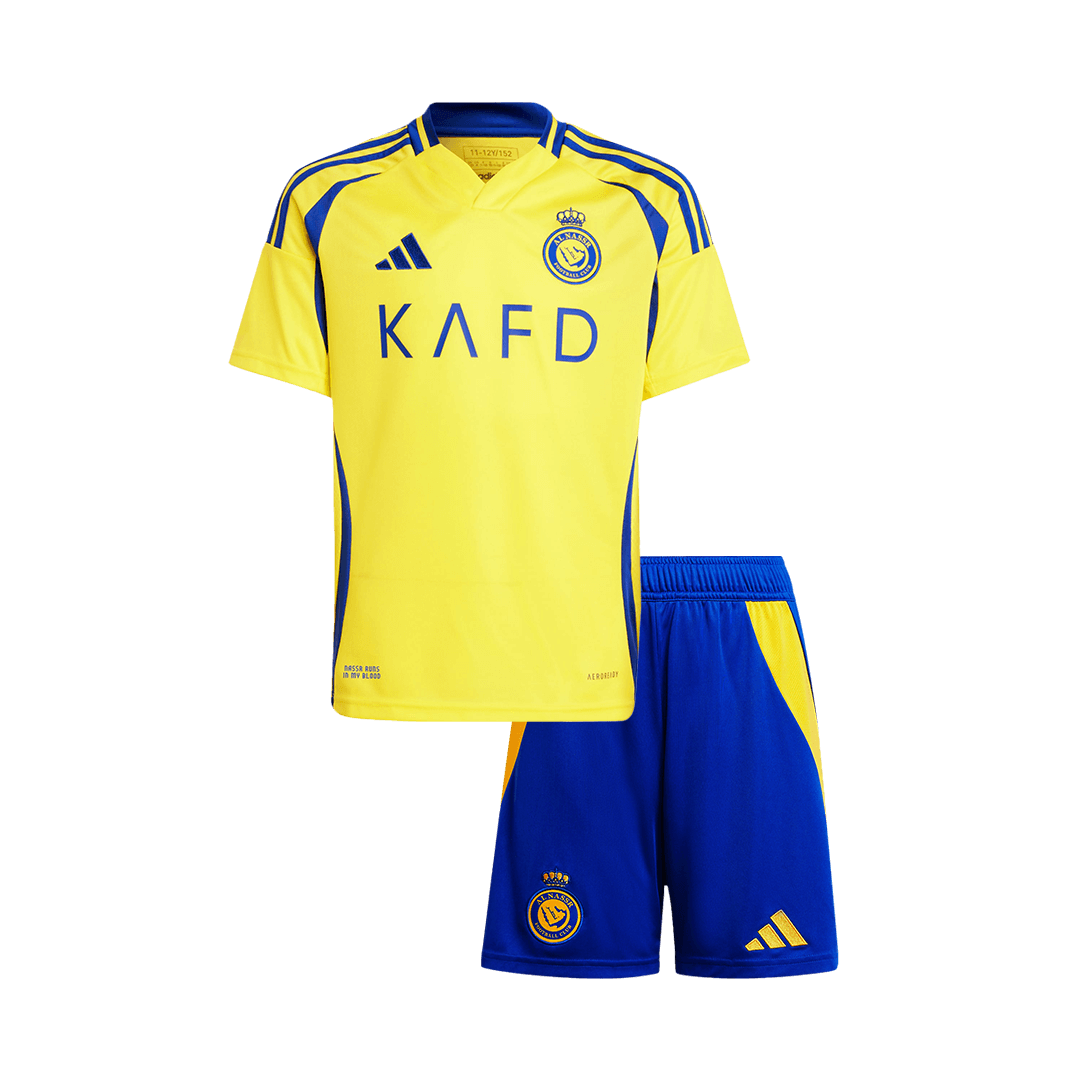 Kids Al Nassr Custom Home Soccer Kits - bestsoccerstore