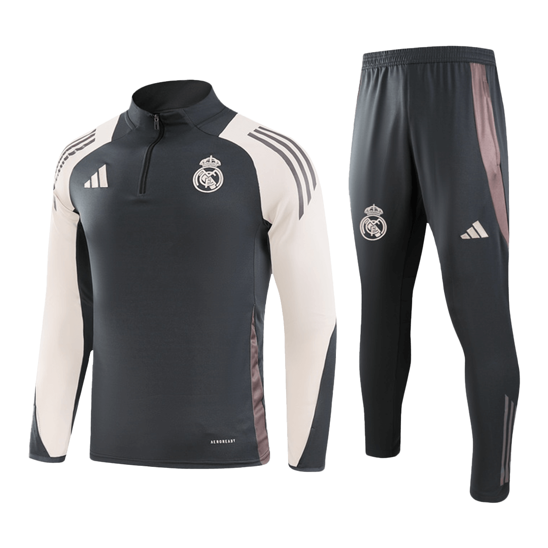 Real Madrid 1/4 Zipper Sweatshirt Soccer Training Kit - bestsoccerstore