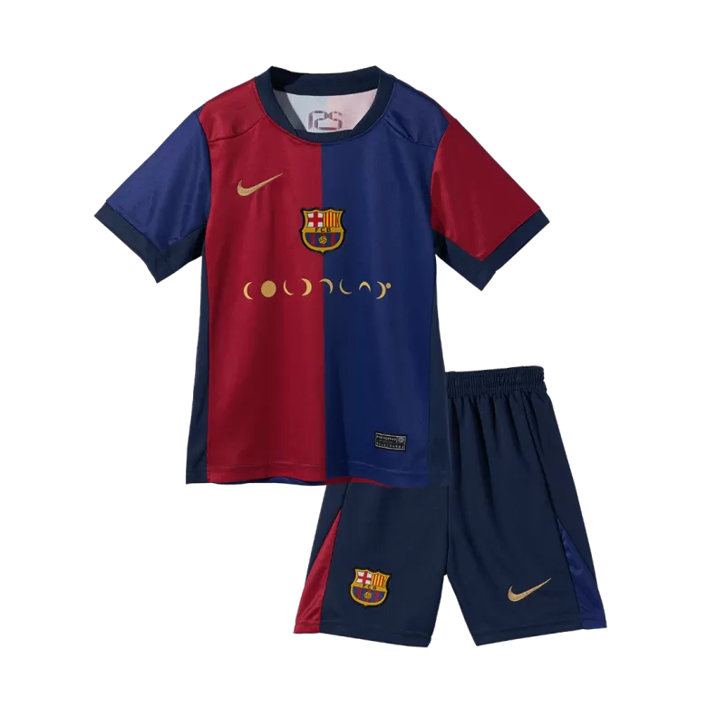 Kids Barcelona Custom Home Soccer Kits 2024/25 COLDPLAY  - bestsoccerstore