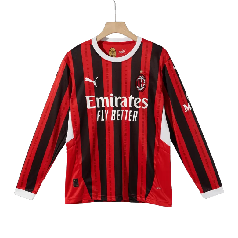 AC Milan Long Sleeve Jersey Home Football Shirt 2024/25 - bestsoccerstore