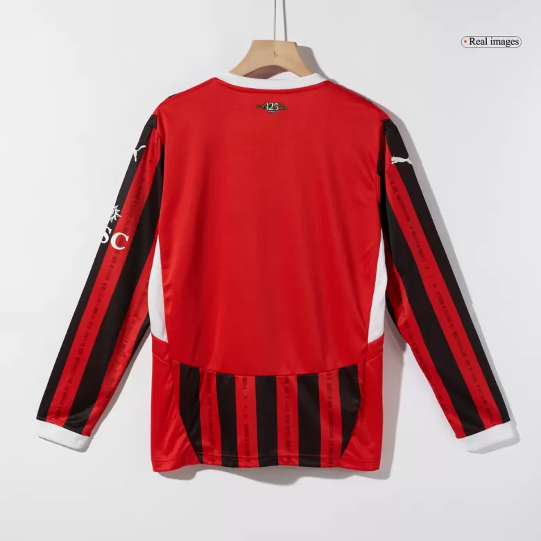 AC Milan Long Sleeve Jersey Home Football Shirt 2024/25 - bestsoccerstore