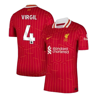 Authentic VIRGIL #4 Soccer Jersey Liverpool Home Shirt 2024/25 - bestsoccerstore