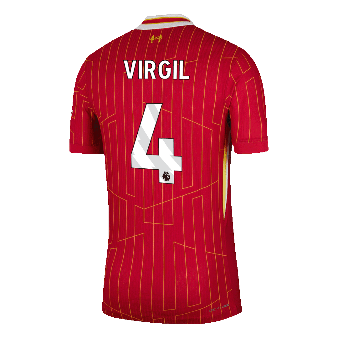 Liverpool VIRGIL #4 Custom Player Version Home Soccer Jersey - bestsoccerstore
