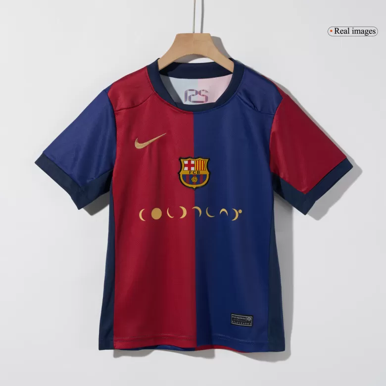 Kids Barcelona Custom Home Soccer Kits 2024/25 COLDPLAY  - bestsoccerstore