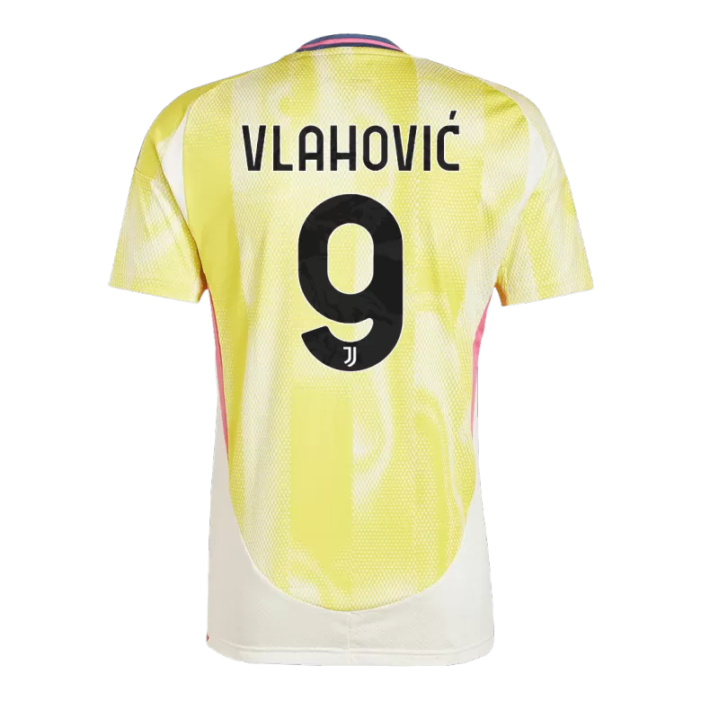 VLAHOVIĆ #9 Juventus Soccer Jersey Away Custom Shirt 2024/25 Save The Children Sponsor - bestsoccerstore