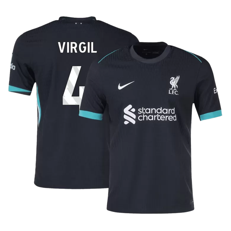 Authentic VIRGIL #4 Soccer Jersey Liverpool Away Shirt 2024/25 - bestsoccerstore