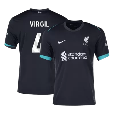 Liverpool Jersey Custom VIRGIL #4 Soccer Jersey Away 2024/25 - bestsoccerstore