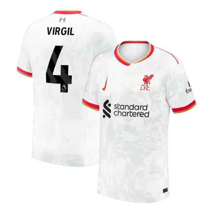 VIRGIL #4 Liverpool Soccer Jersey Third Away Custom Shirt 2024/25 - bestsoccerstore