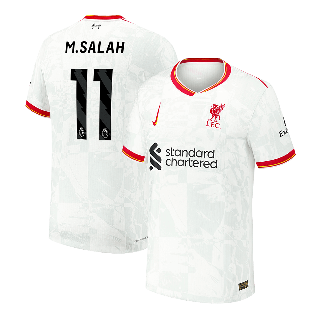 Liverpool M.SALAH #11 Custom Player Version Third Away Soccer Jersey - bestsoccerstore