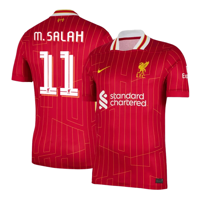 Liverpool Jersey Custom M.SALAH #11 Soccer Jersey Home 2024/25 - UCL - bestsoccerstore