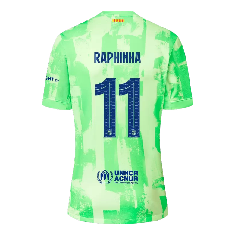 Barcelona Jersey Custom RAPHINHA #11 Soccer Jersey Third Away 2024/25 - UCL (Spotify Logo Without Text) - bestsoccerstore