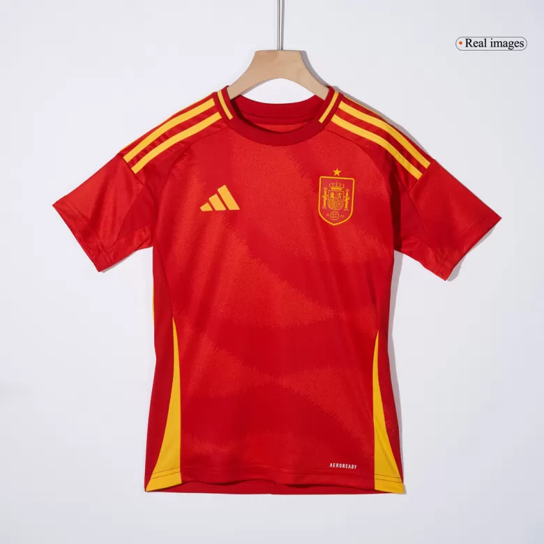 Kids Spain Custom Home Soccer Kits 2024 - bestsoccerstore